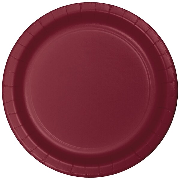 Touch Of Color Burgundy Red Banquet Plates, 10", 240PK 503122B - main